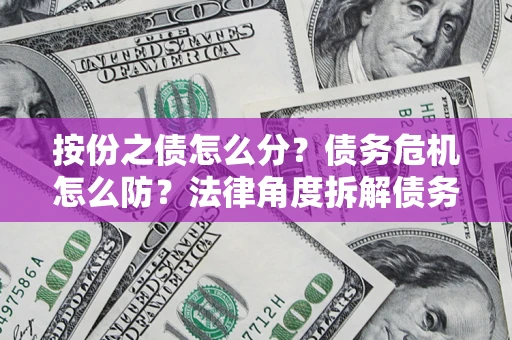 北京按份之债怎么分？债务危机怎么防？法律角度拆解债务分配与风险自保指南