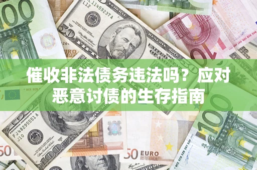 北京催收非法债务违法吗？应对恶意讨债的生存指南