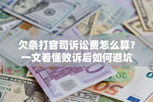 北京欠条打官司诉讼费怎么算？一文看懂败诉后如何避坑